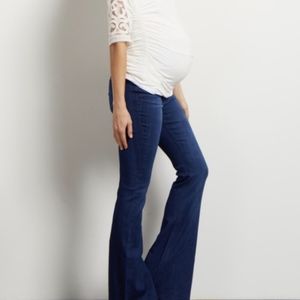 Seven 7 Dark Denim Flare Maternity Jeans